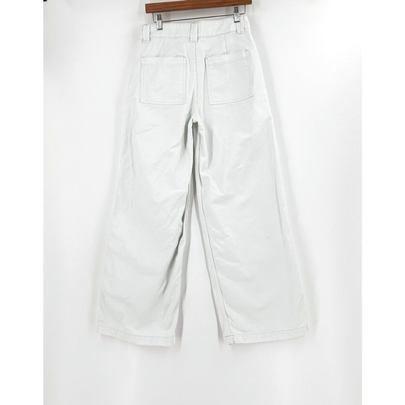 WeWoreWhat Womens Wide Leg High Rise Jeans Size 28 Denim Icy White 100% Cotton - Picture 4 of 10